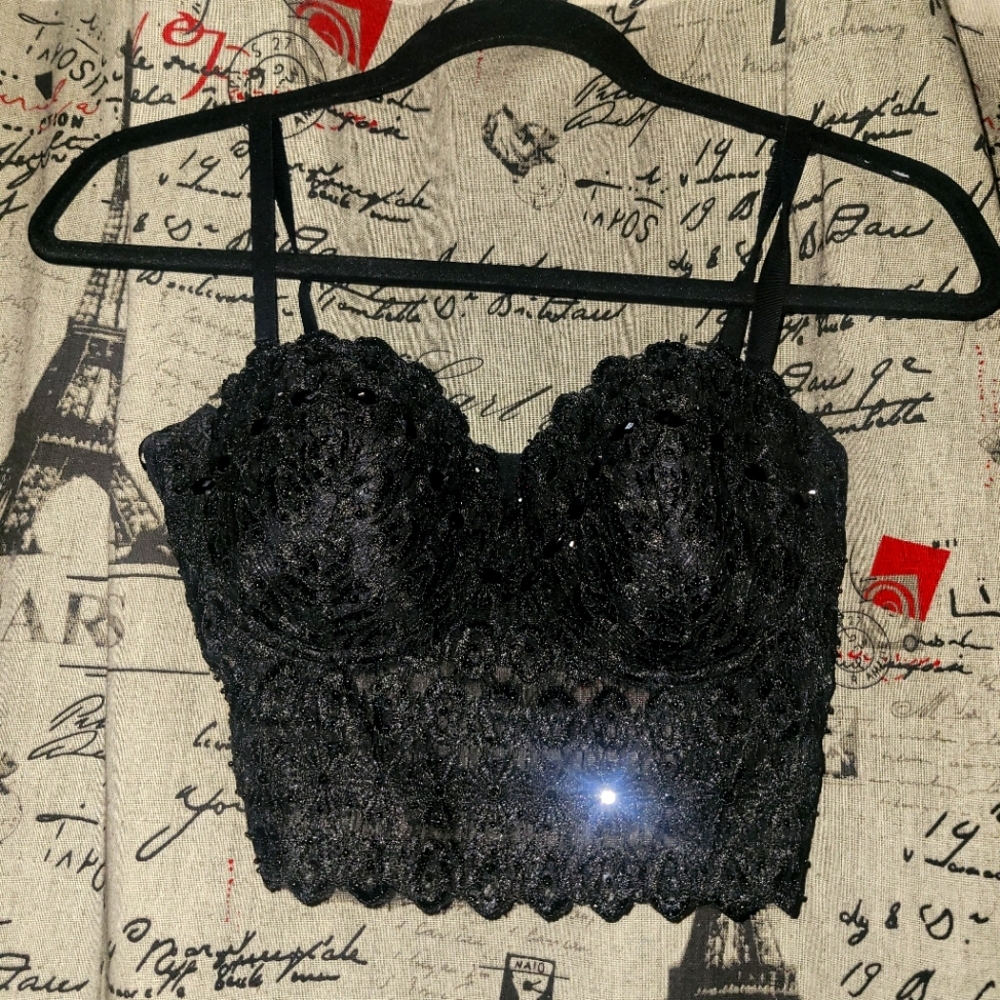 Black Bustier top